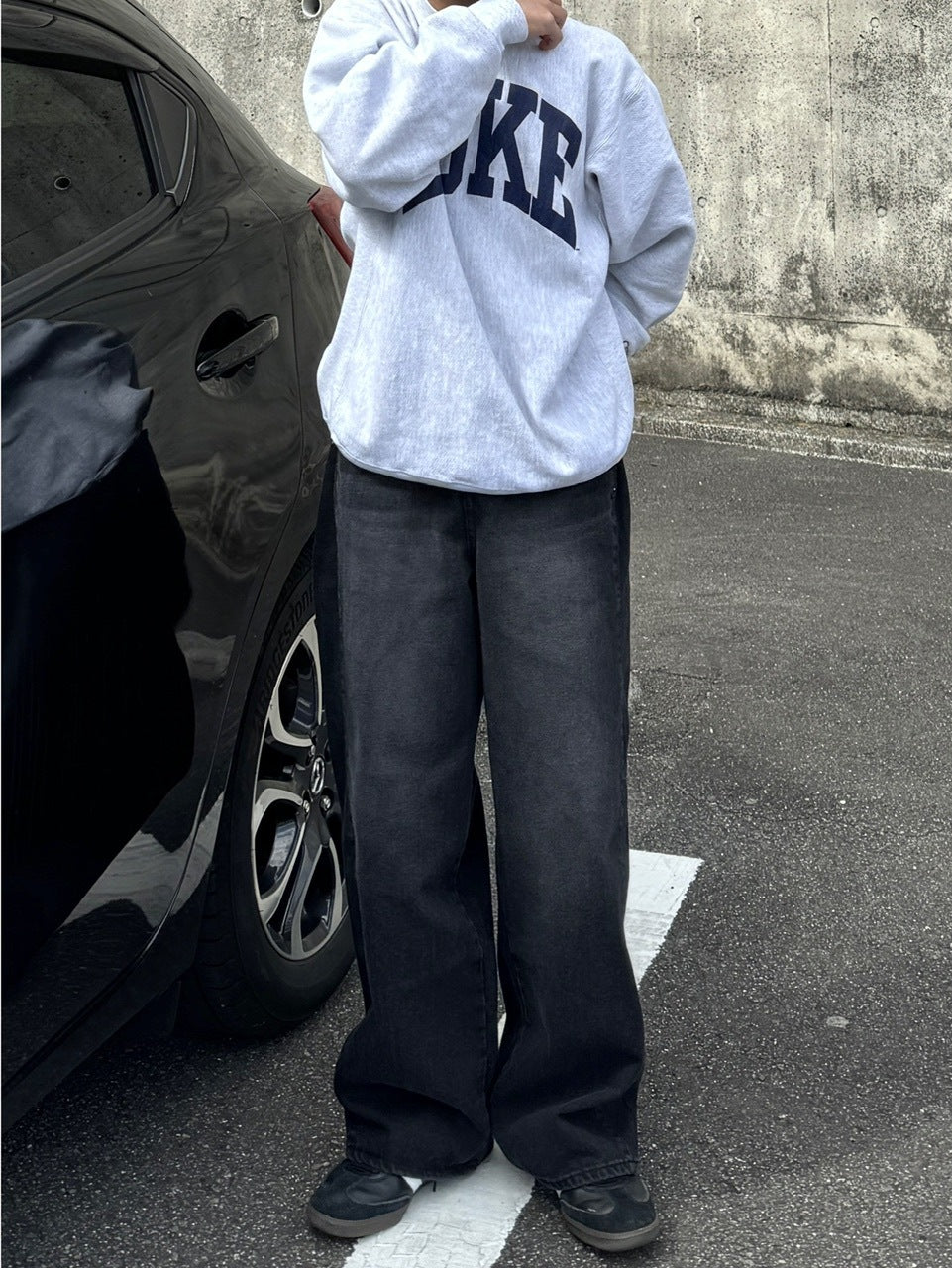 受注制【RENOL】denim wide pants (2color)