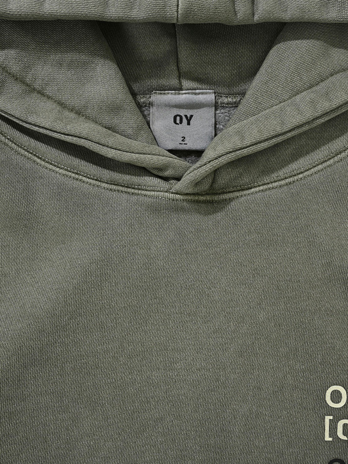 【OY】PIGMENT TYPO HOODIE