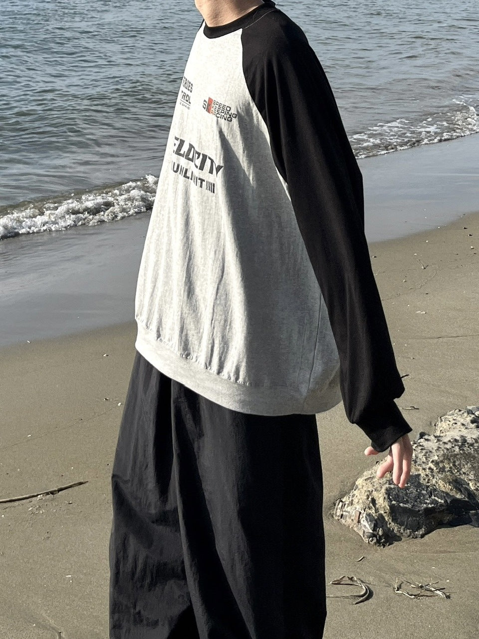 受注制【youll】velocity raglan long sleeve tee (2color)