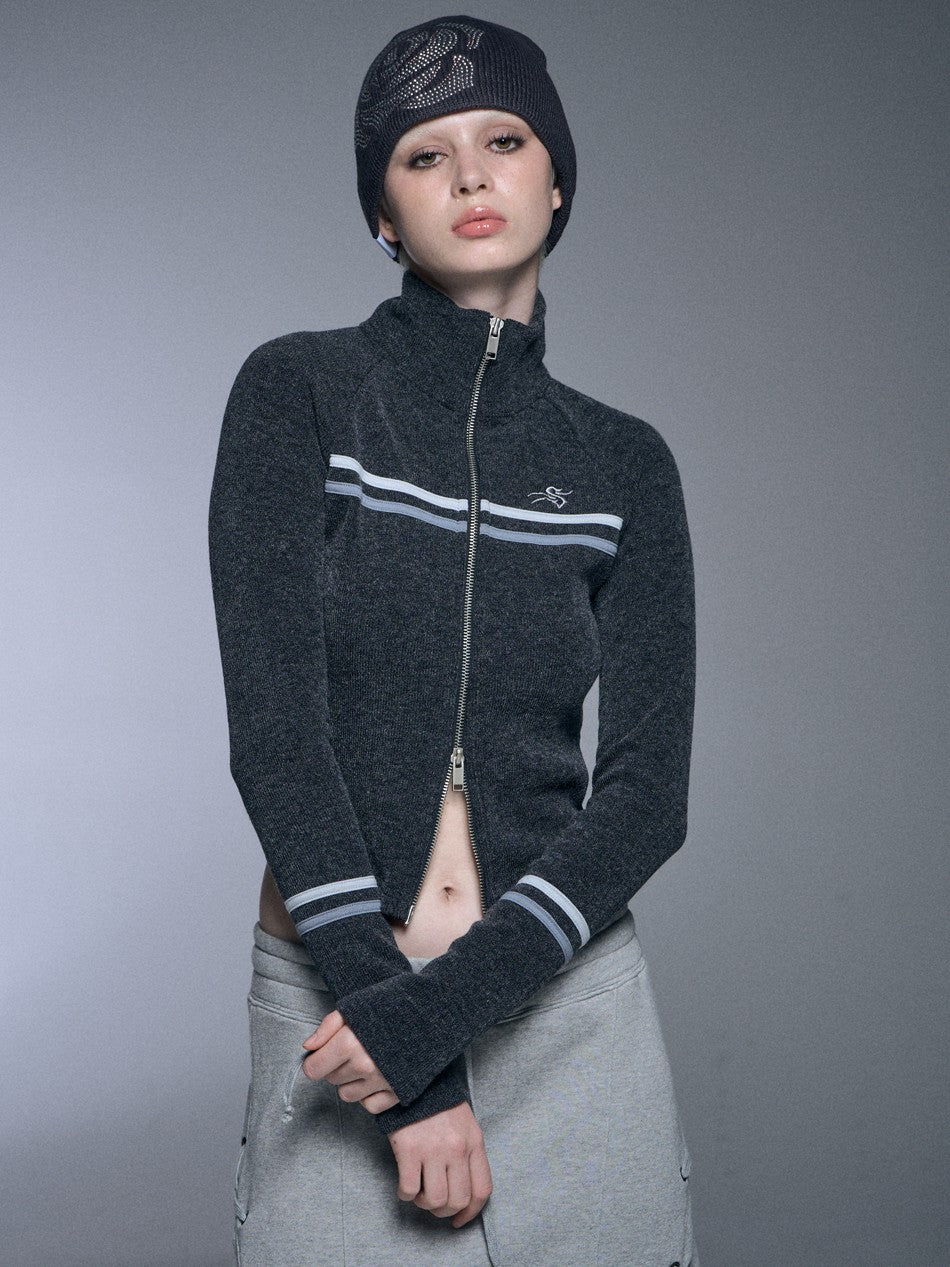 【SETUP‐EXE】RAGLAN HIGH NECK TWO-WAY ZIPUP