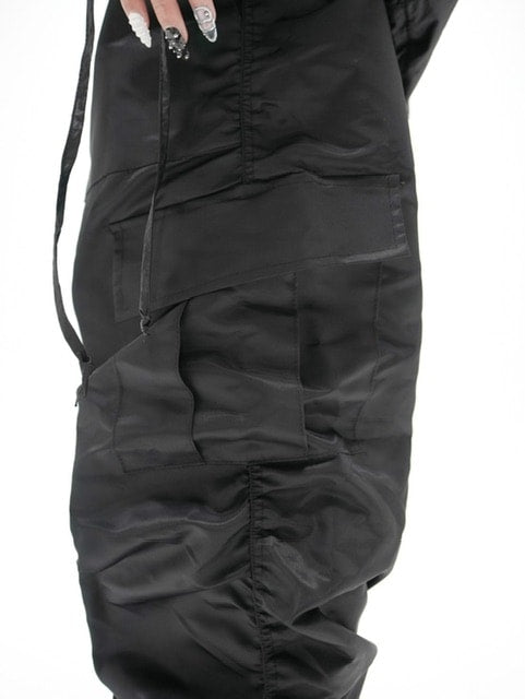 受注制【Never mind the XU】shirring jogger pants (2color)