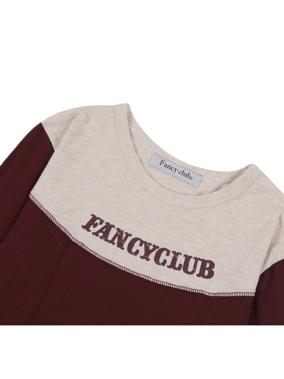 【FANCY CLUB】TURNING CLASSIC STITCH CROP TEE