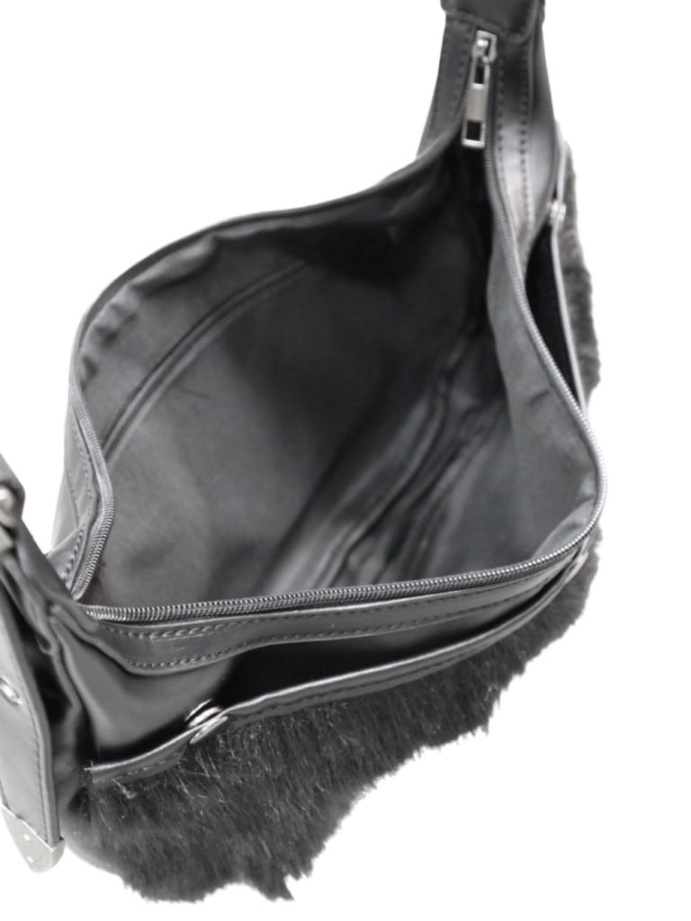 受注制【Bizarre Maiden】snapper fur leather shoulder bag