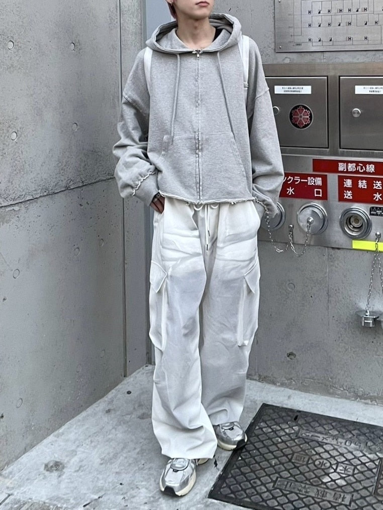 受注制【nmtc +】unisex cropped hoodie (4color)