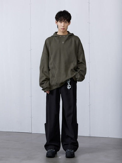 【ARCH by ROARINGWILD】GEOMETRIC LOOSE FIT HOODIE