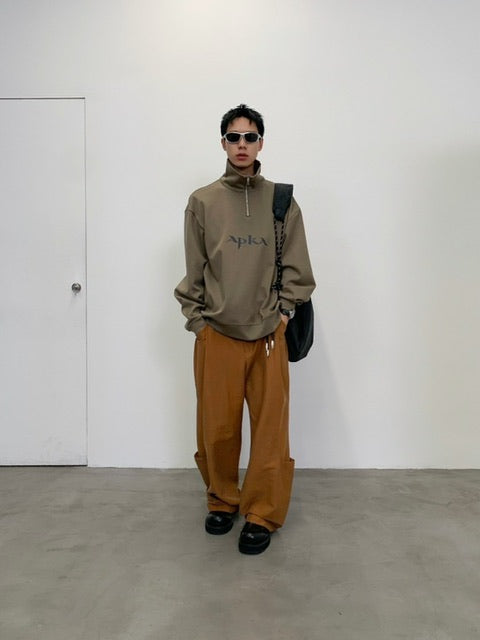 【ARCH by ROARINGWILD】HALF ZIPPER LOGO SWEATERSHIRT