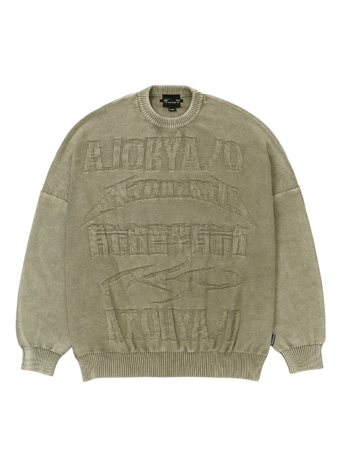 【AJOBYAJO】Total Logo Washed Sweater