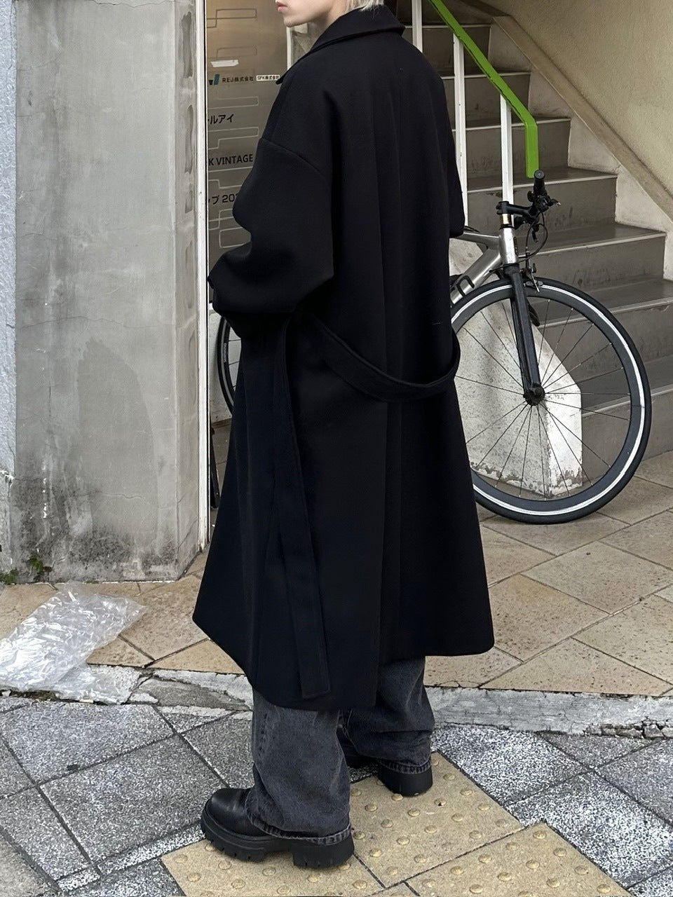 大阪店WEB限定【Chikashitsu +】oversized wool double coat (2color)