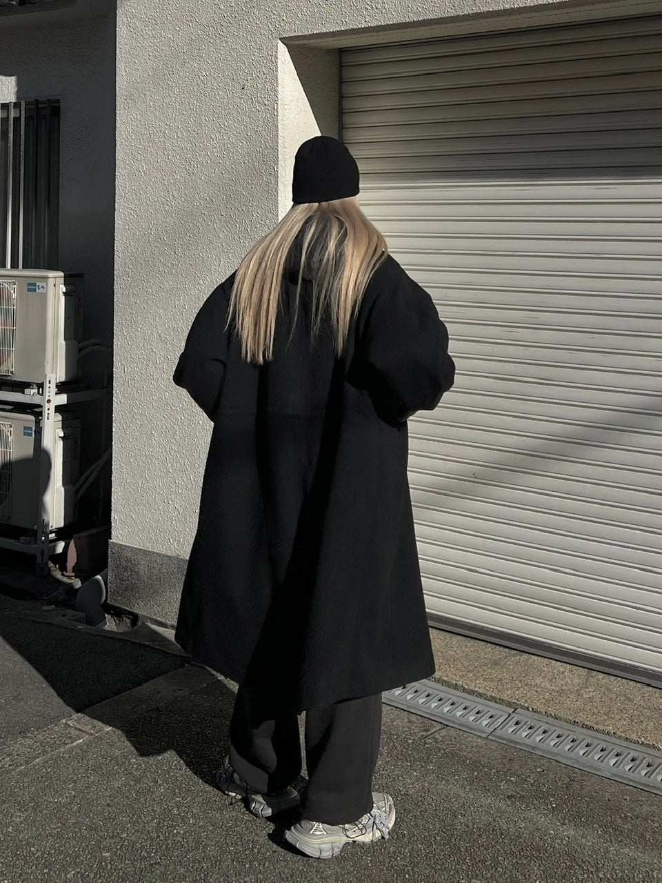 受注制【Chikashitsu +】high neck volume arm coat (2color)