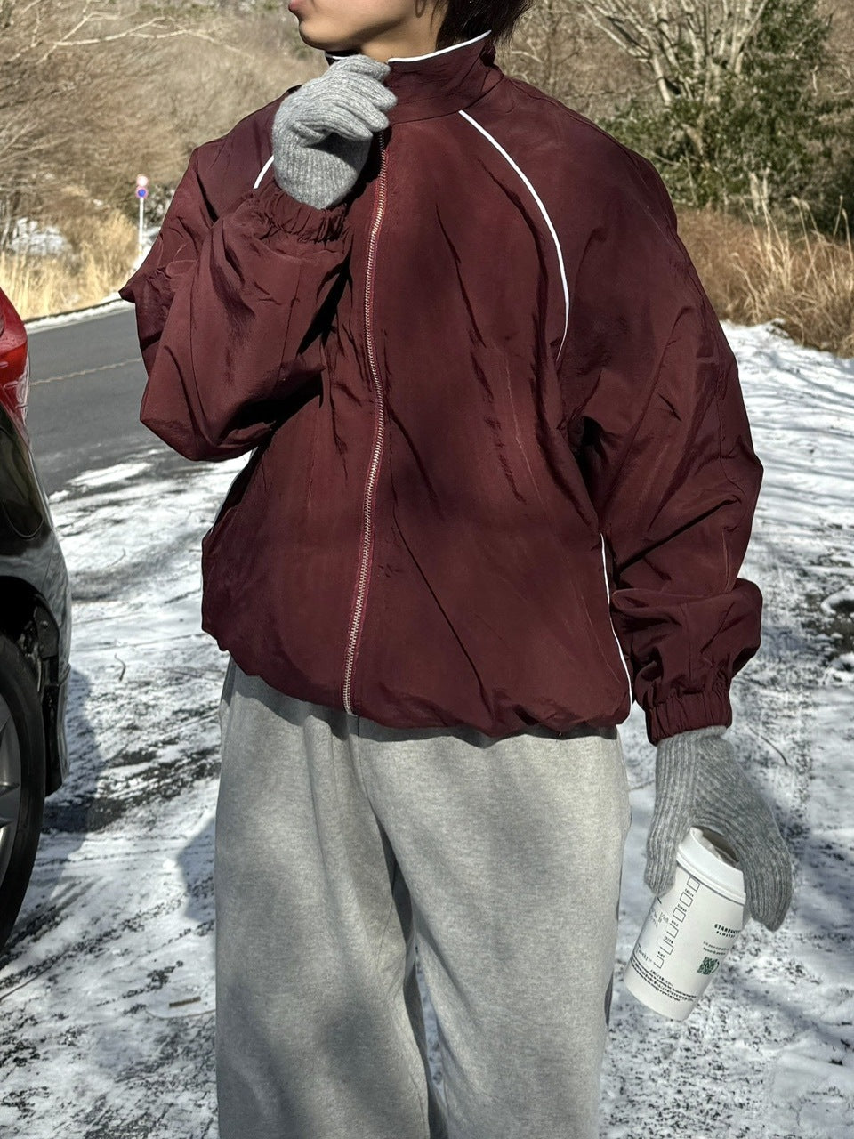 受注制【RENOL】piping nylon jacket (2color)