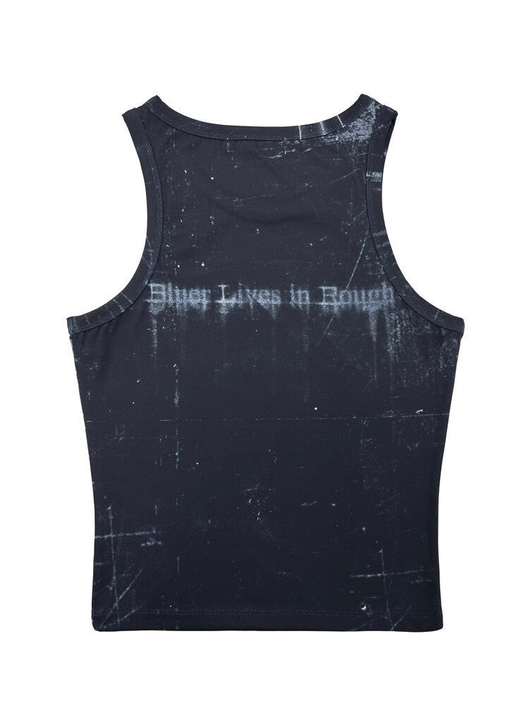 【BLR BLUER】BLR Printed Sleeveless