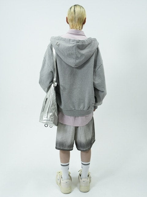 受注制【nmtc +】grunge processing denim shorts