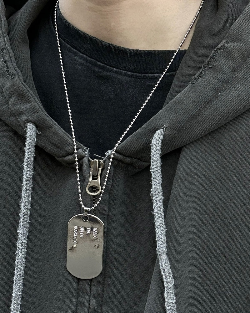 大阪店WEB限定【Chikashitsu +】dog tag necklace