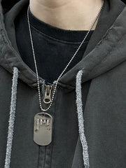 大阪店WEB限定【Chikashitsu +】dog tag necklace