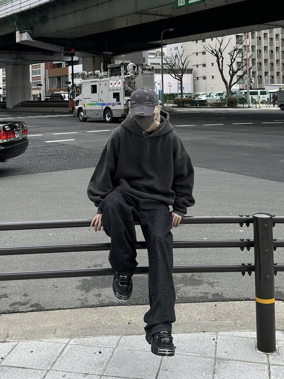 大阪店WEB限定受注制【Chikashitsu +】vintage damage cap (2color)