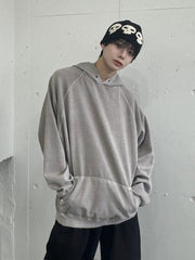 受注制【Never mind the XU】rivet pigment hoodie (2color)