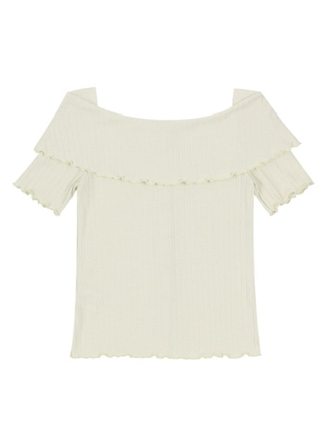 【FANCY CLUB】HEIDI KNITTED OFF-SHOULDER