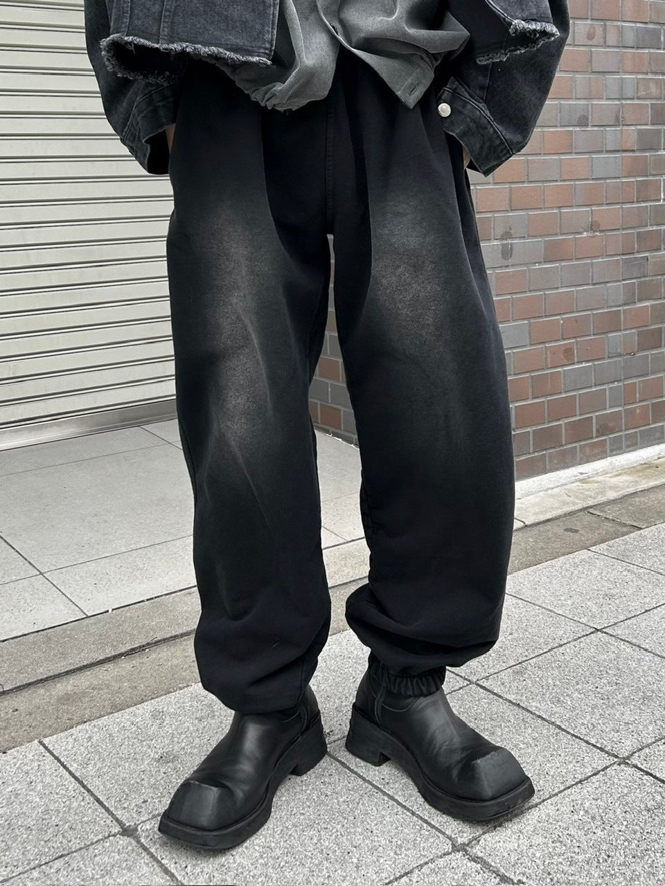 大阪店WEB限定受注制【Chikashitsu +】vintage wash sweat pants