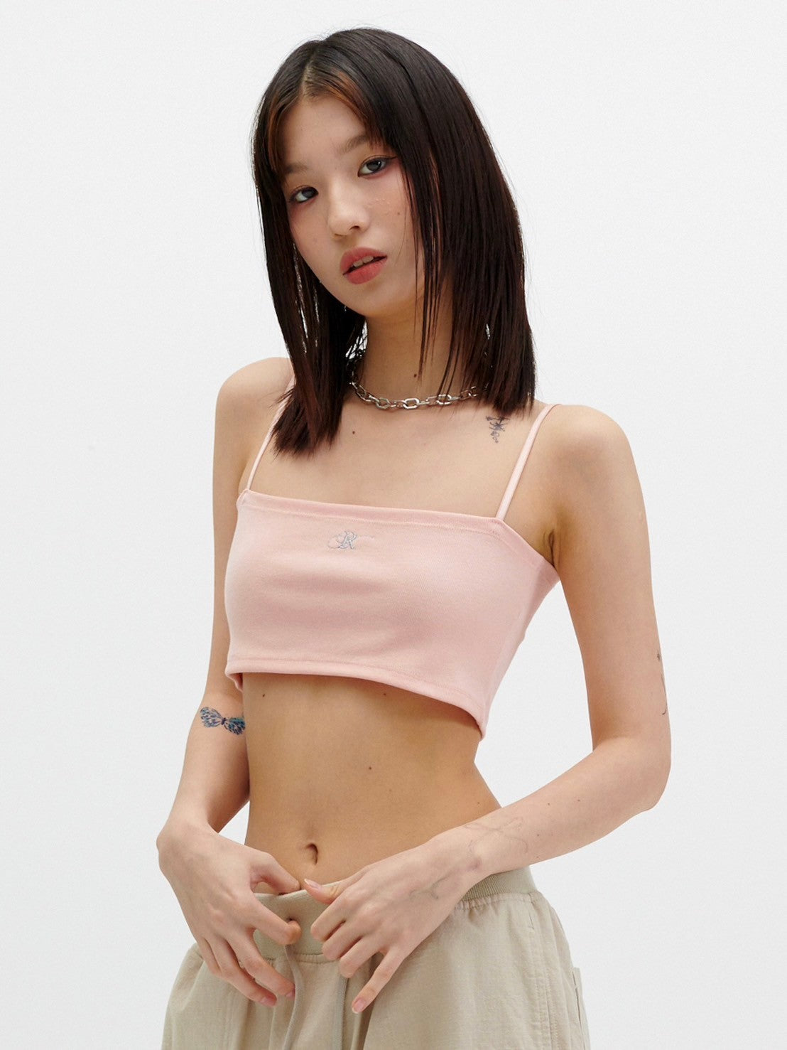 【runningHIGH】LOGO EMBROIDERY TUBE TOP