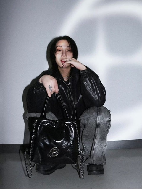 【BLACK PURPLE】Muffin multi bag 2 colors