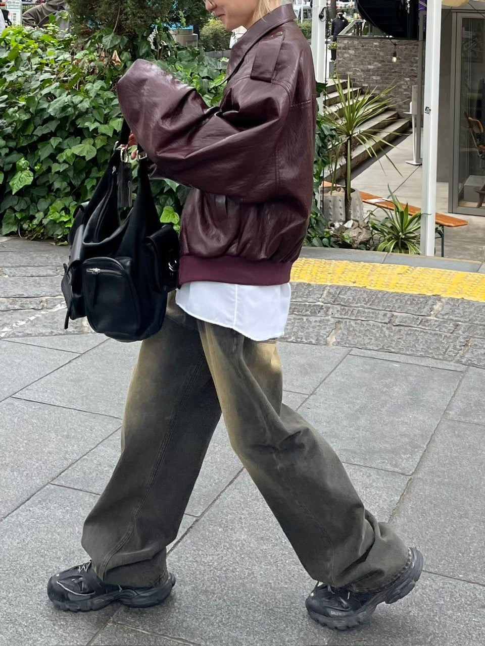 【Chikashitsu +】vintage wash semi wide denim pants 2 / 【チカシツプラス】ヴィンテージウォッシュセミワイドデニムパンツ