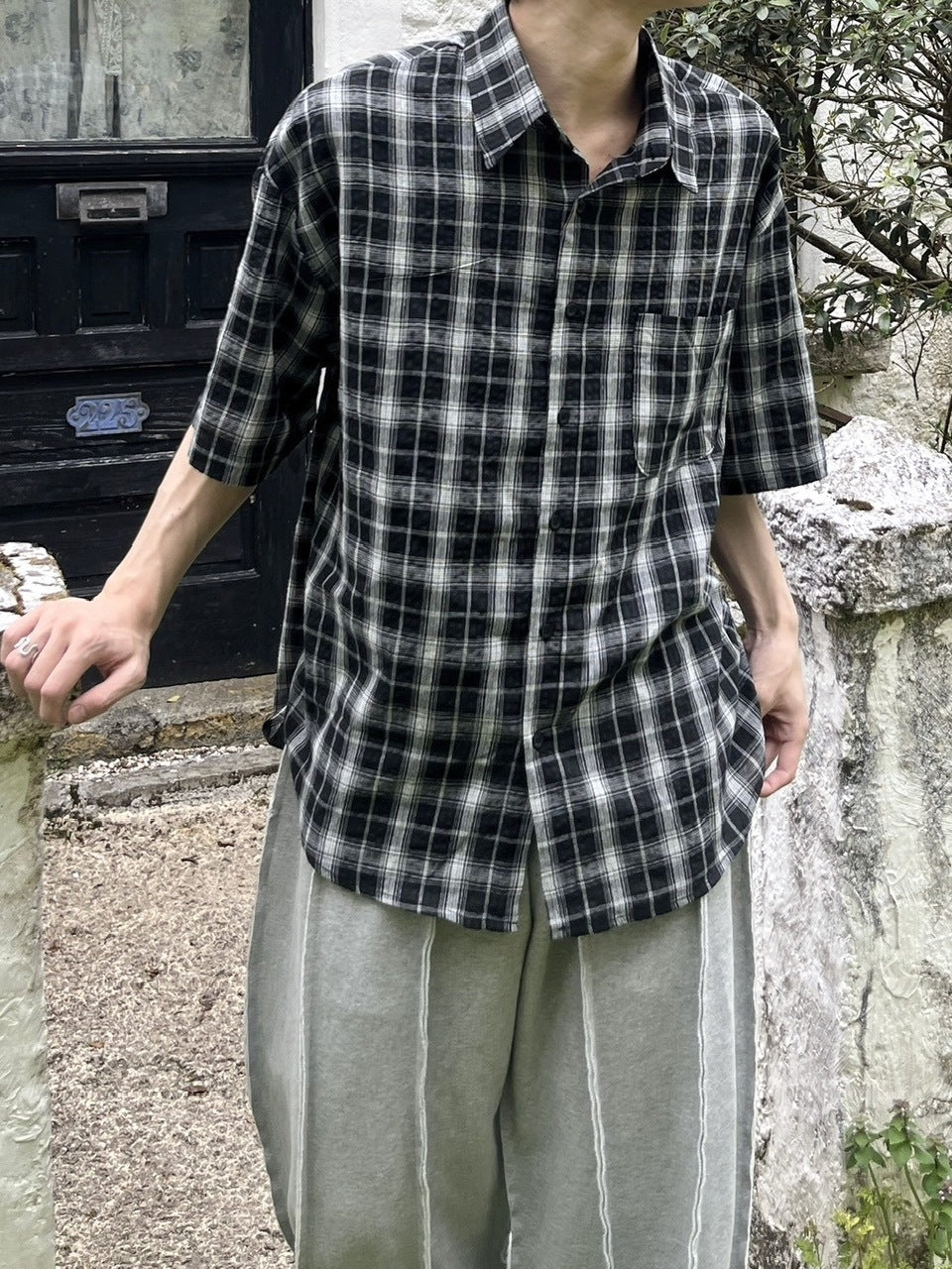 受注制【youll】tartan check shirt (4color)