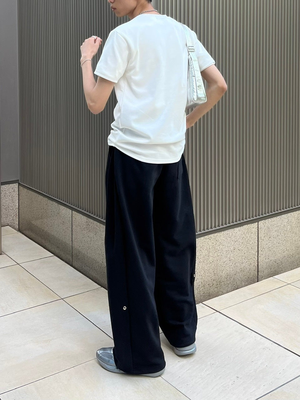 受注制【Chikashitsu +】compact stitch rib t-shirt (3color) / 【チカシツプラス】コンパクトステッチリブ半袖Tシャツ