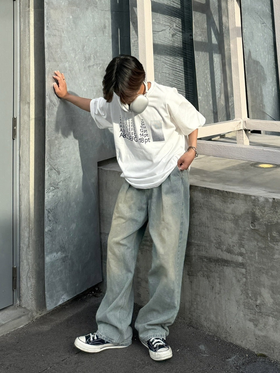 受注制【RENOL】point size tee