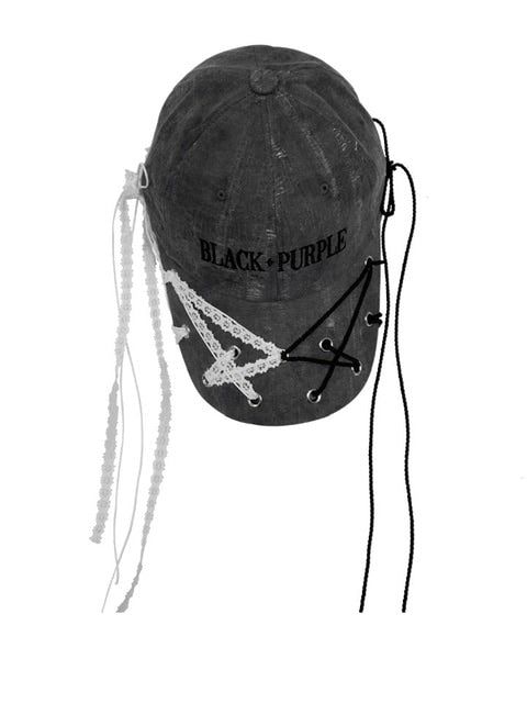 【BLACK PURPLE】Vortex strap eyelet cap