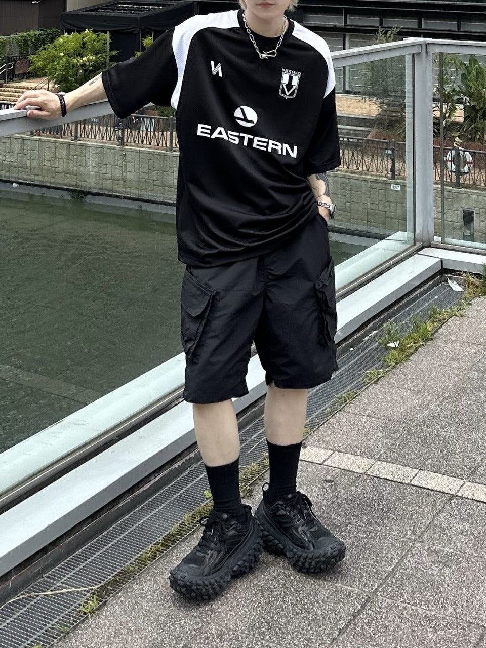 大阪店WEB限定受注制【Chikashitsu +】nylon cargo shorts