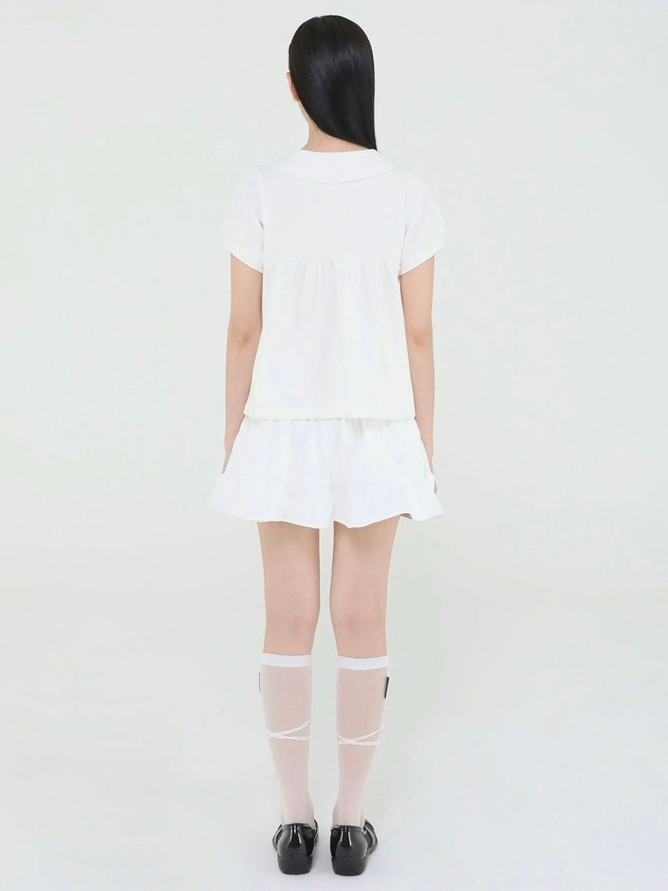 【Uglyshadow】BEADS CANCAN FLARE SKIRT