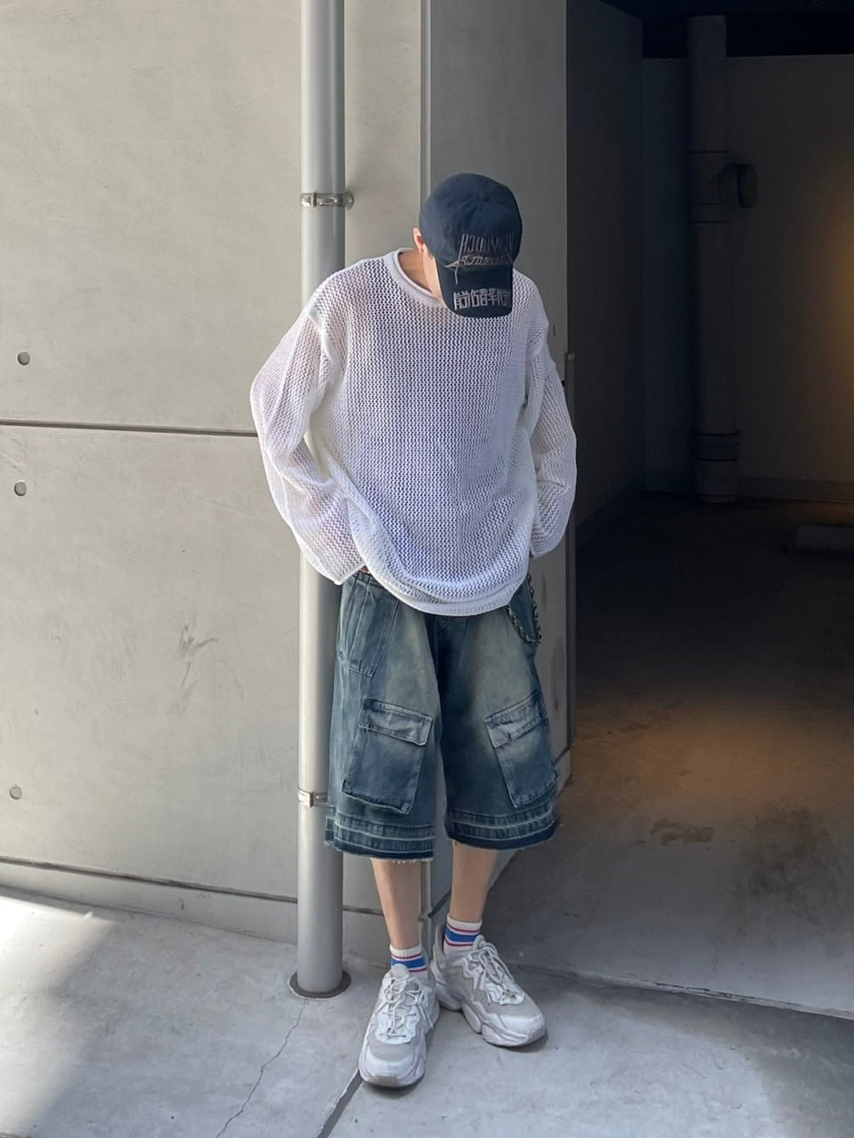 【Chikashitsu +】oversized net summer knit (3color)