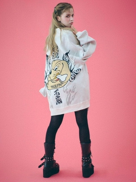 【GALFY】卍ドライバーズニット