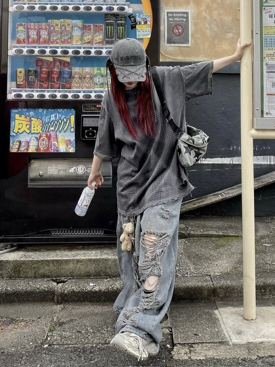 受注制【Never mind the XU】damage denim pants (3color) – PRESSING