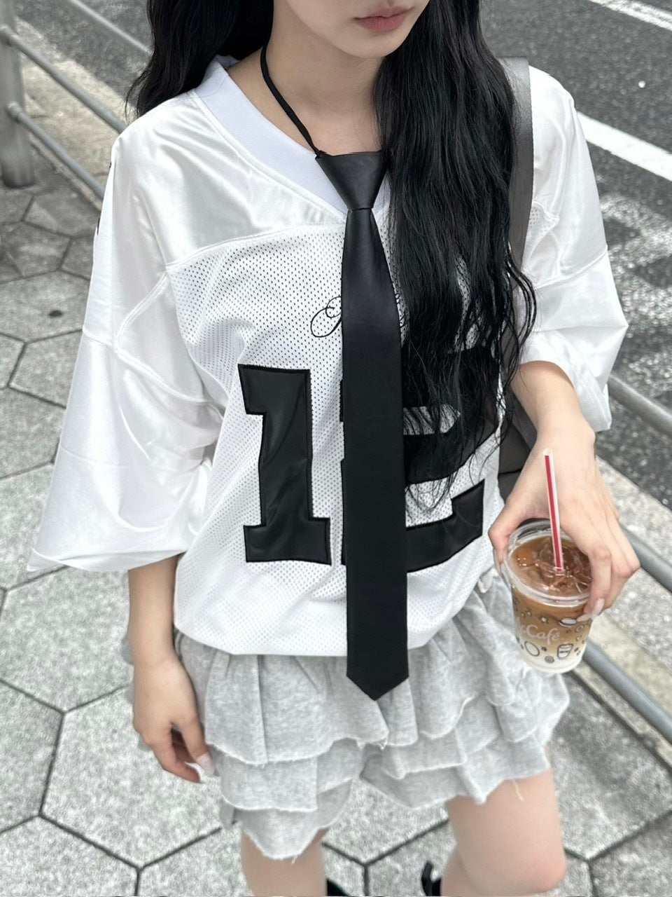 受注制【Never mind the XU】leather necktie