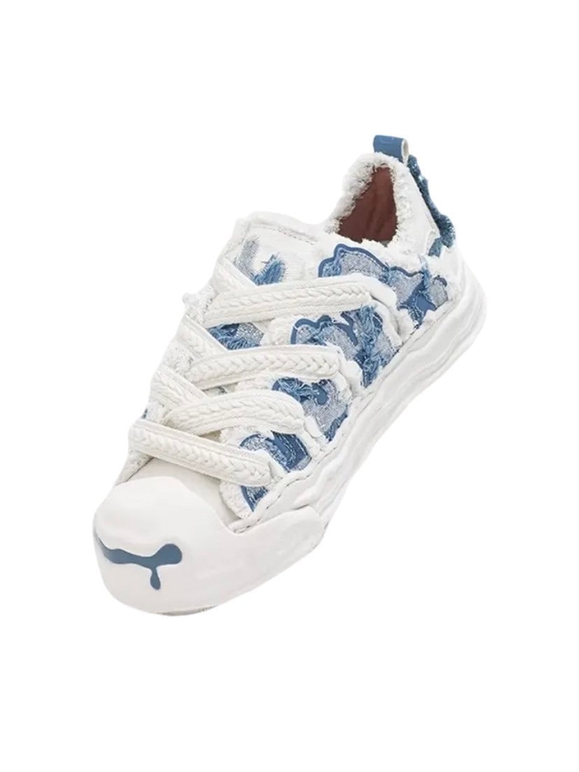 【H52】Canvas Cream Shoes