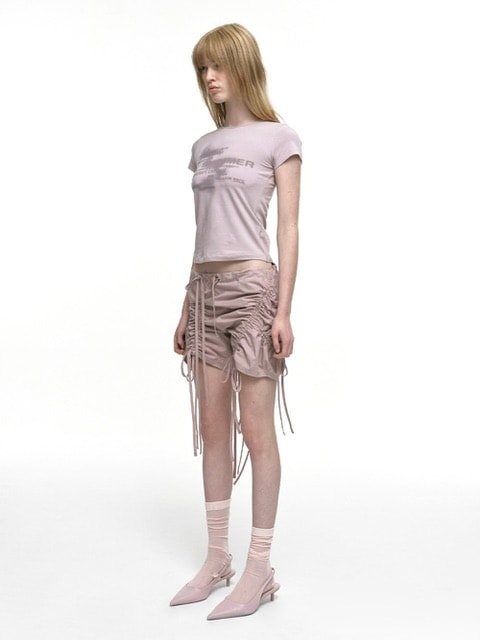 【NACHE】SHIMMER CROP T-SHIRT