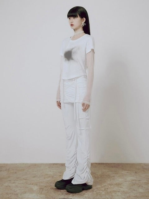 【FLAREUP】Sheer Vanish Scarf Long Sleeve