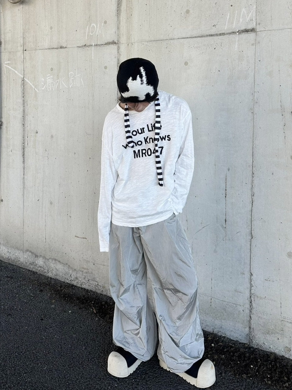 国際配送【LUV CODE】shadow cat beanie (2color)