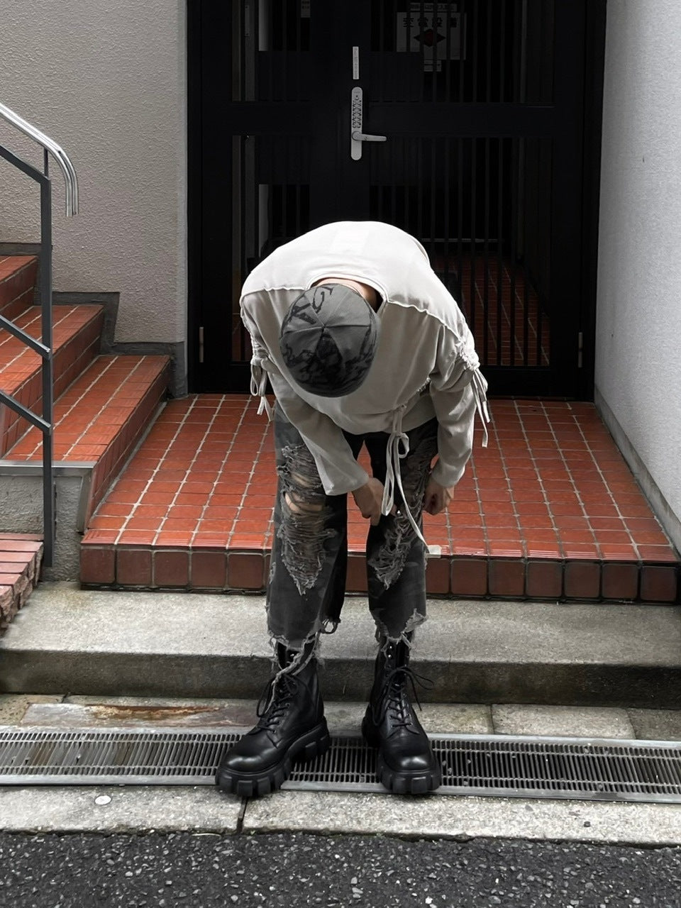 受注制【oaks】oversized shirring layered long sleeve (3color)