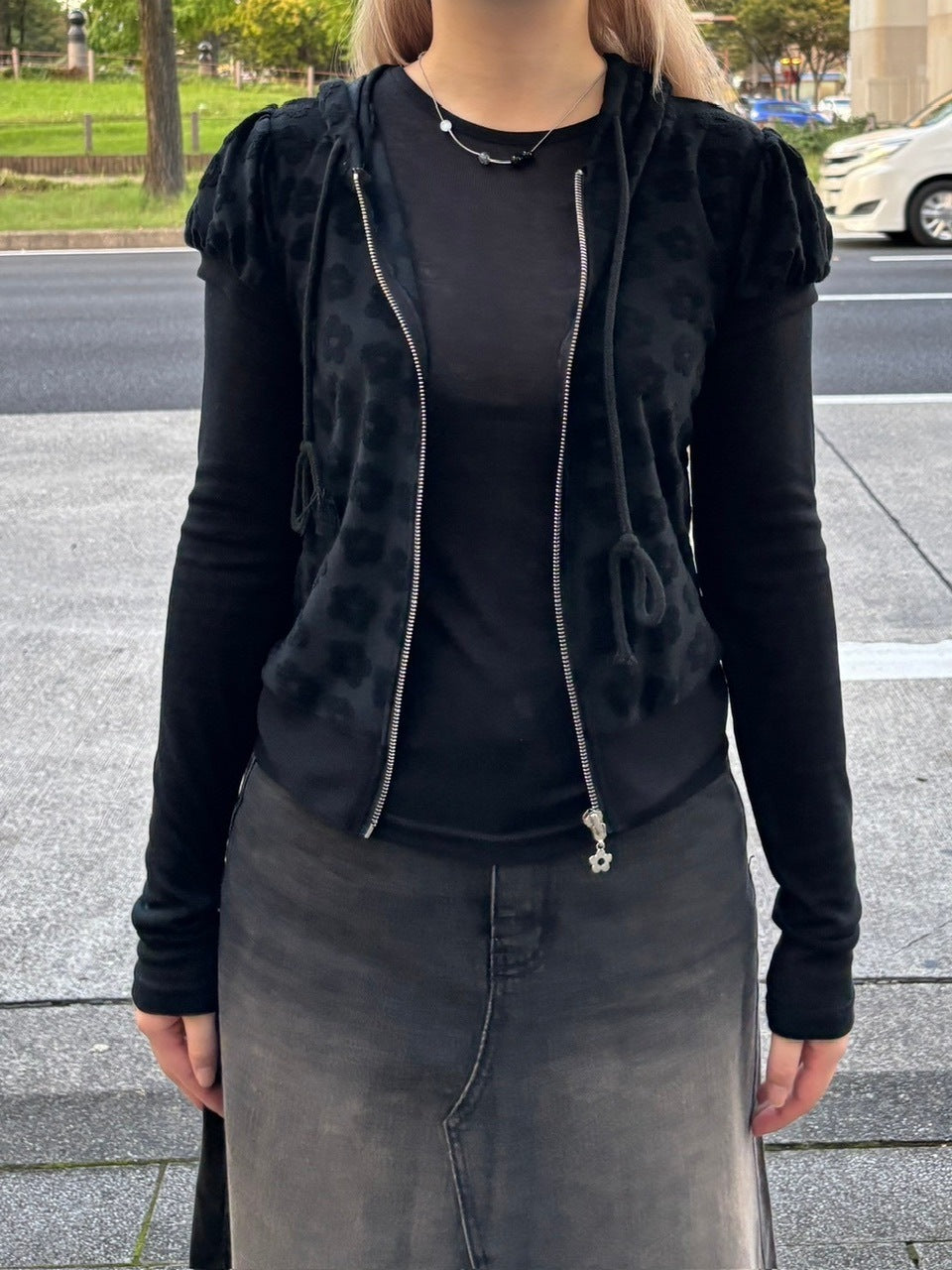 受注制【oaks】see-through long sleeve (4color)