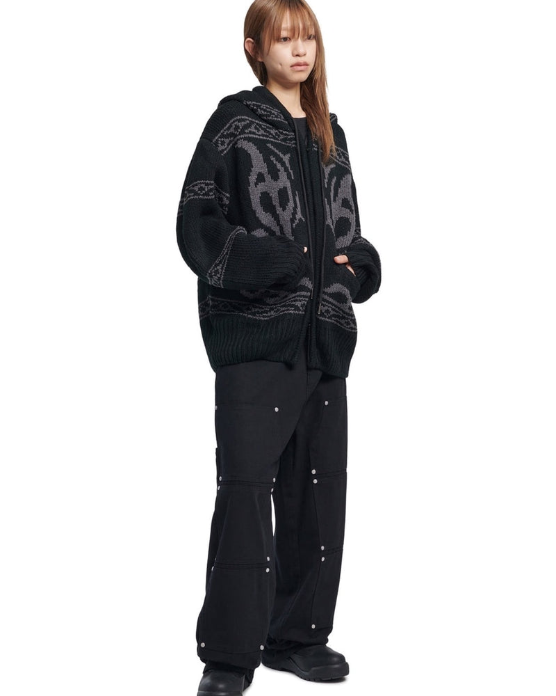 【NOMANUAL】COWICHAN HOODED ZIP-UP