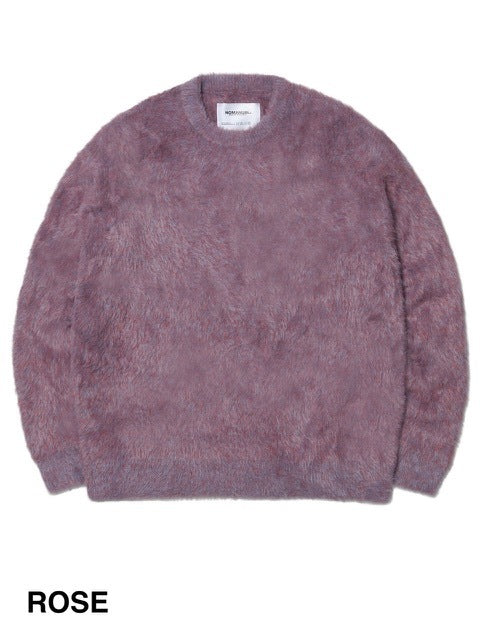 【NOMANUAL】CROPPED HAIRY KNIT 2 / 【ノーマニュアル】クロップドヘアリー長袖ニット