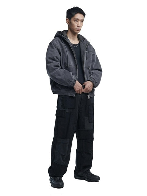 【NOMANUAL】W.D HOODED ZIP-UP JACKET / 【ノーマニュアル】フードジップアップ長袖パーカーミリタリージャケット