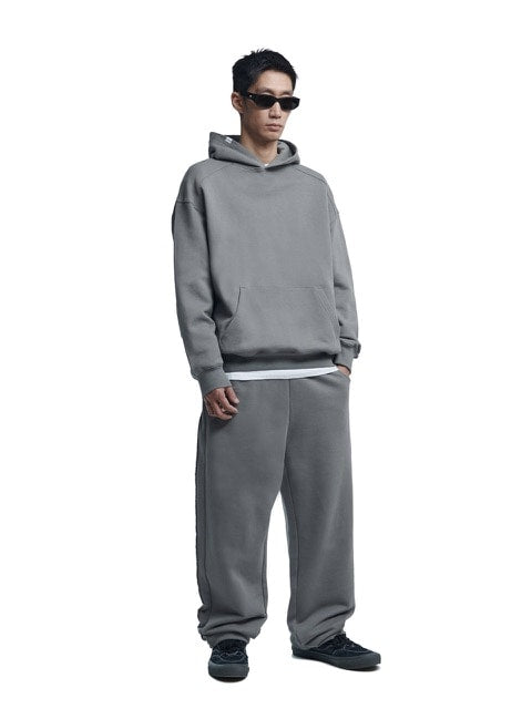 【NOMANUAL】M.L HOODIE / 【ノーマニュアル】ロゴプリント長袖パーカー