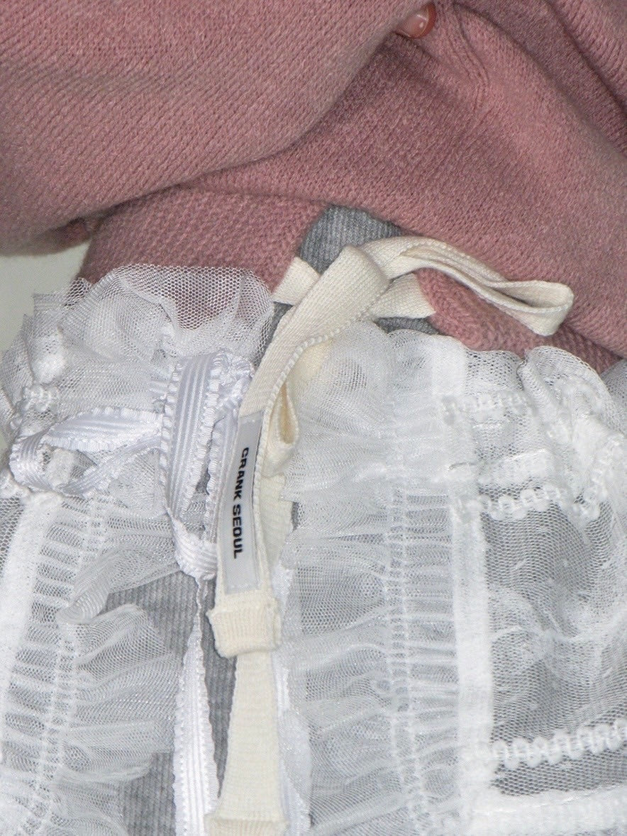 【CRANK】RIBBON WARMER V-NECK KNITWEAR