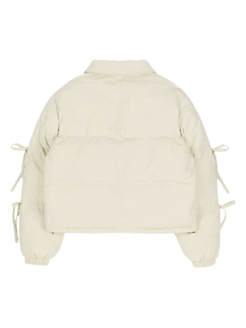 【FANCY CLUB】RIBBON COLLAR SHORT PUFFER