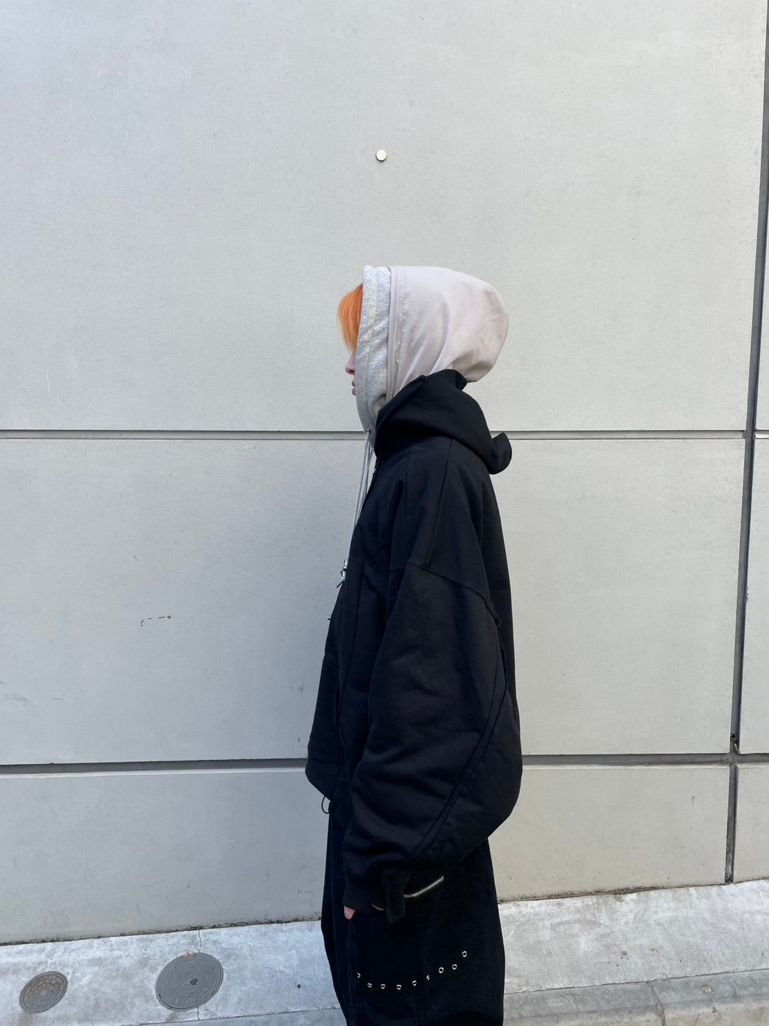 受注制【nmtc +】remake zip up hoodie 1 (2color) / 【エヌエムティーシープラス】リメイク長袖ジップアップパーカー