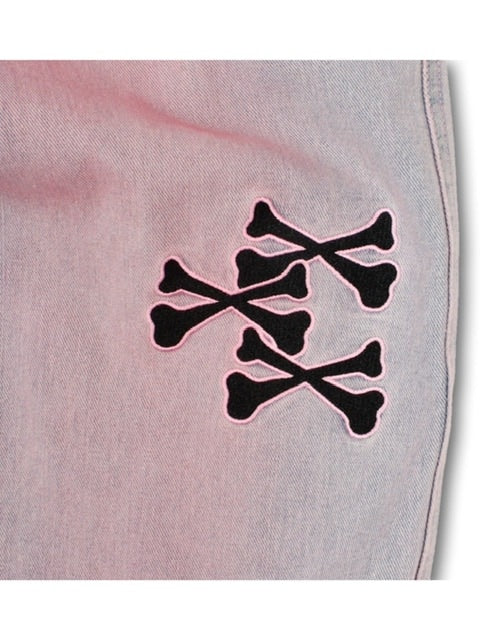 【GALFY】骨骨カラーデニムパンツ