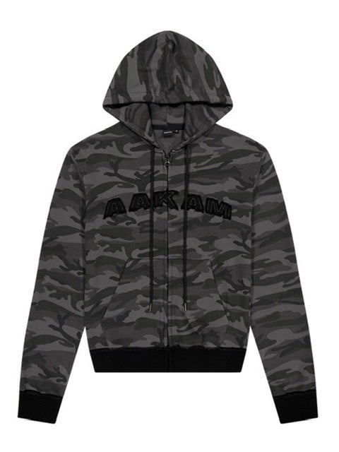 AAKAM　Contrast Patch Zip-Up Hoodie AAKAM】Contrast Logo Zip-up Hoodie – PRESSING WEB SHOP